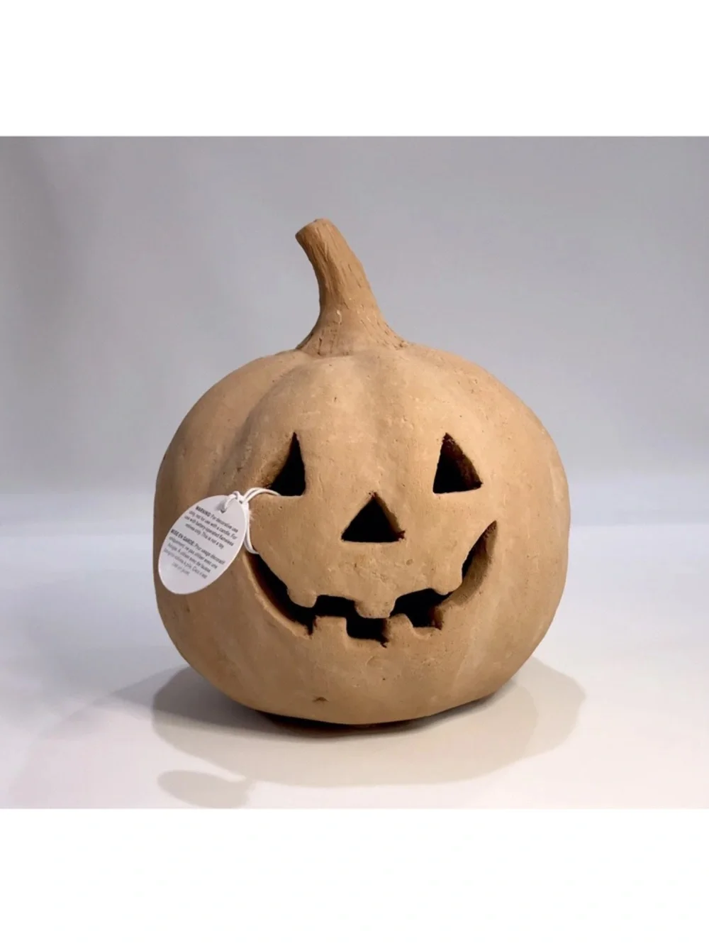 Pottery Barn Terracotta SMALL Jack-o-Lantern Orange Pumpkin Fall Luminary NEW